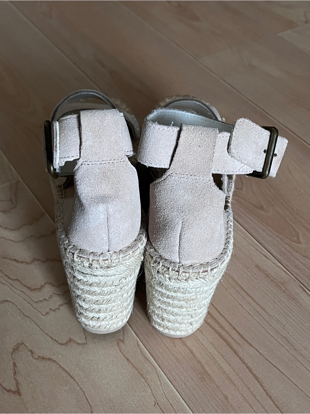 Soludos Palma Platform Suede Espadrille Wedge Sandals with Ankle Strap NIB - Picture 6 of 8